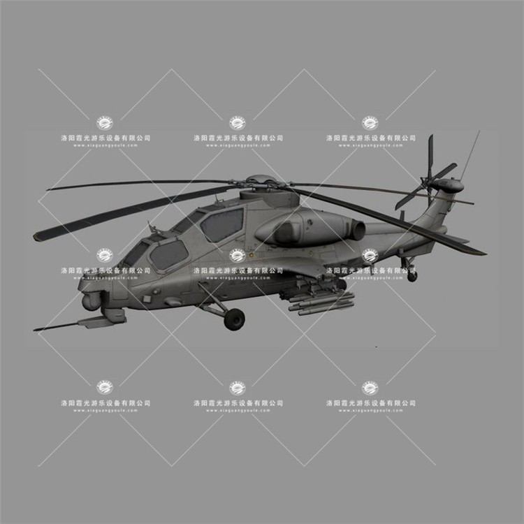 东澳镇武装直升机3D模型